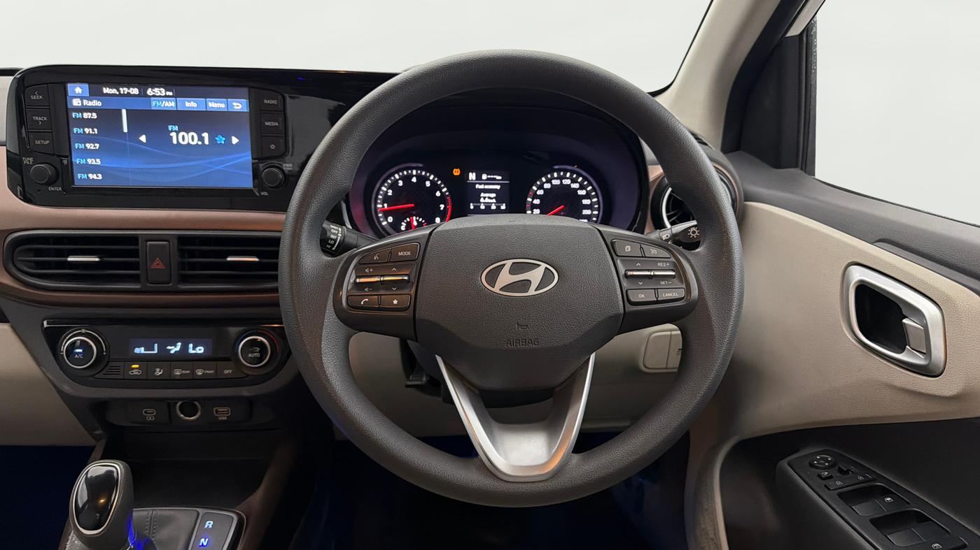 2023 Hyundai AURA SX PLUS 1.2 AMT, Petrol, Automatic, 14,929 km, Steering Wheel Close Up