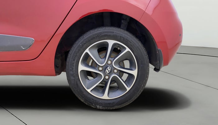 2017 Hyundai Grand i10 SPORTZ (O) AT 1.2 KAPPA VTVT, Petrol, Automatic, 9,340 km, Left Rear Wheel