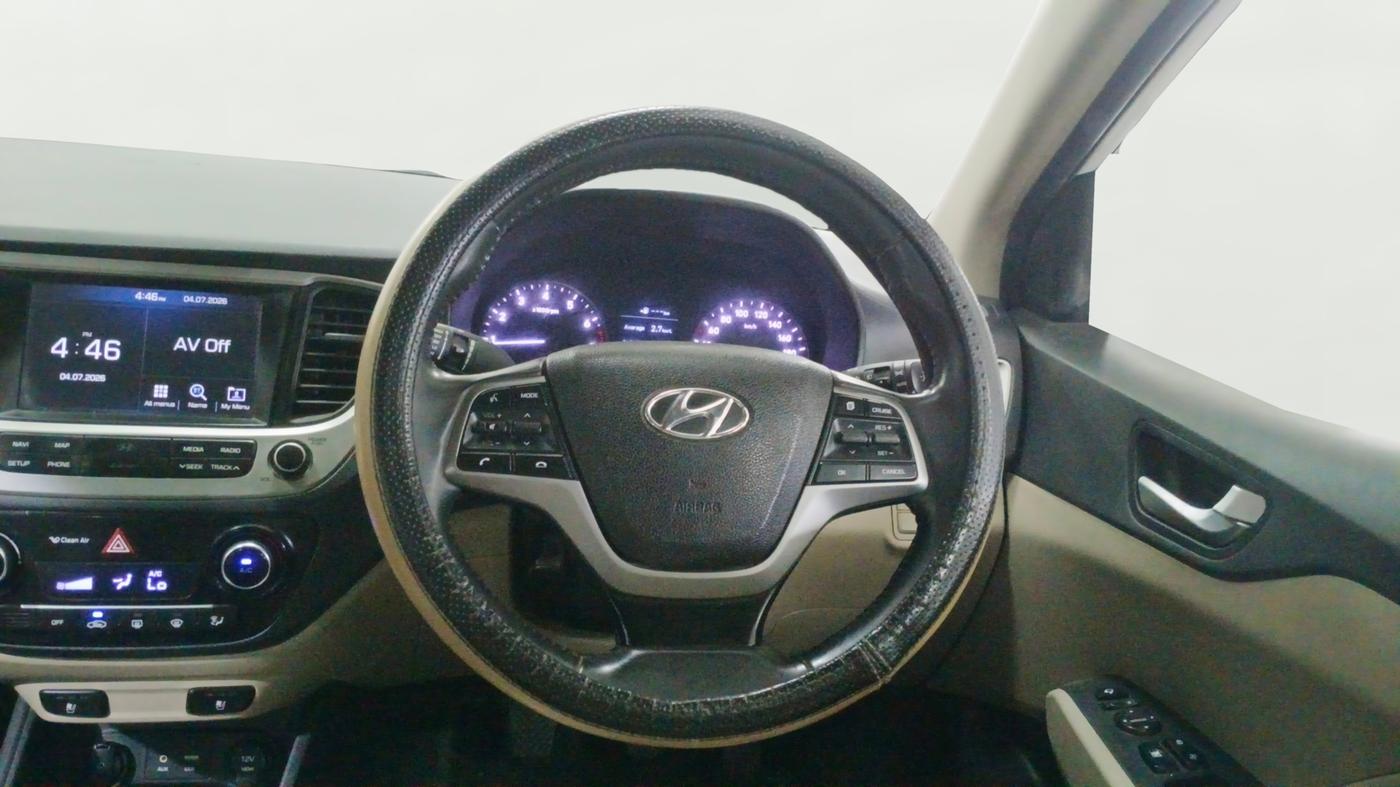 2018 Hyundai Verna 1.6 VTVT SX O, Petrol, Manual, 79,864 km, Steering Wheel Close Up