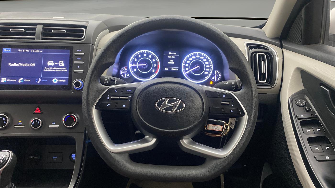 2023 Hyundai Creta EX 1.5 PETROL, Petrol, Manual, 26,641 km, Steering Wheel Close Up