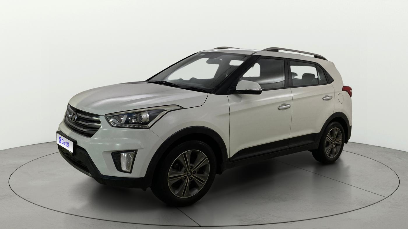 2017 Hyundai Creta SX PLUS AT 1.6 DIESEL, Diesel, Automatic, 1,16,848 km, Left Front Diagonal