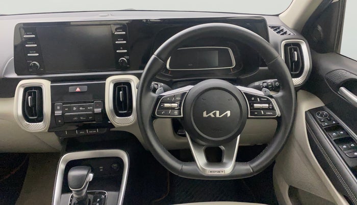 2022 KIA SONET HTX 1.5 AT, Diesel, Automatic, 29,856 km, Steering Wheel Close Up