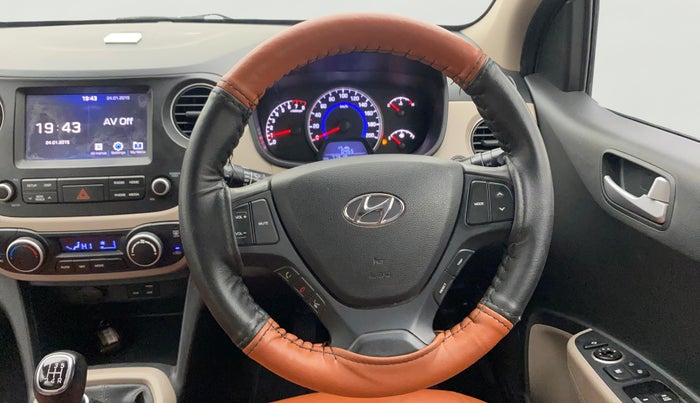 2018 Hyundai Grand i10 ASTA 1.2 KAPPA VTVT, Petrol, Manual, 77,519 km, Steering Wheel Close Up