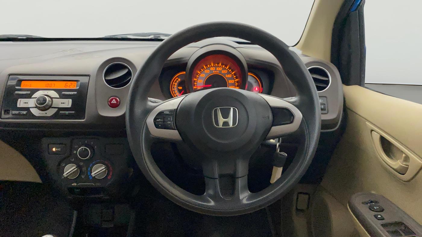 2013 Honda Brio S MT, Petrol, Manual, 73,893 km, Steering Wheel Close Up
