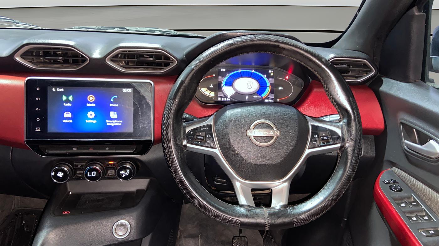 2023 Nissan MAGNITE XV TURBO CVT RED EDITION, Petrol, Automatic, 38,860 km, Steering Wheel Close Up