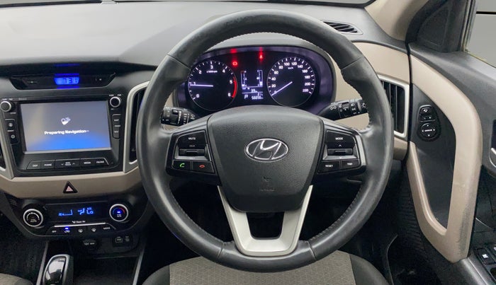 2017 Hyundai Creta SX PLUS AT 1.6 DIESEL, Diesel, Automatic, 56,656 km, Steering Wheel Close Up