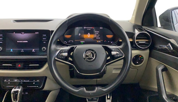 2023 Skoda SLAVIA STYLE 1.0L TSI AT, Petrol, Automatic, 48,589 km, Steering Wheel Close Up