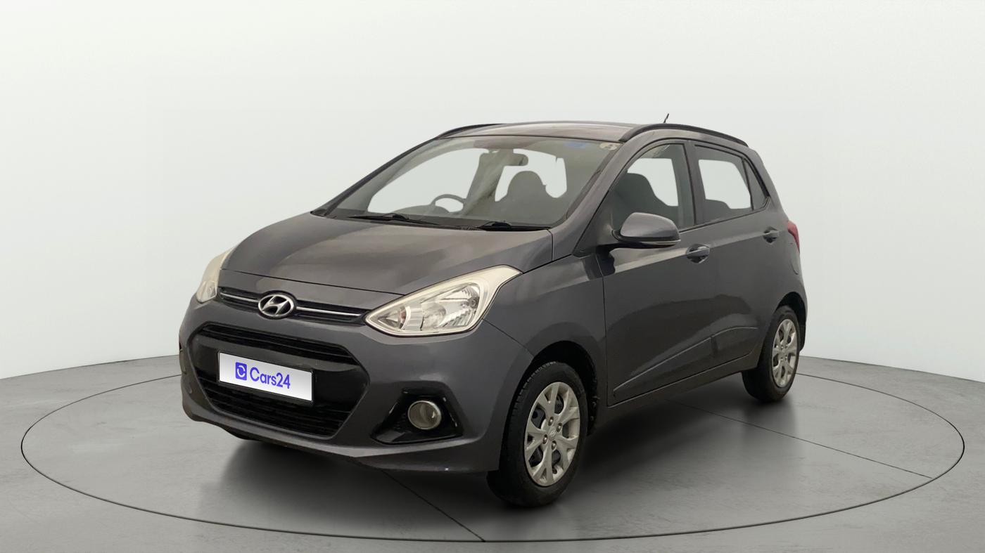 2015 Hyundai Grand i10 SPORTZ 1.2 KAPPA VTVT, Petrol, Manual, 24,754 km, Left Front Diagonal