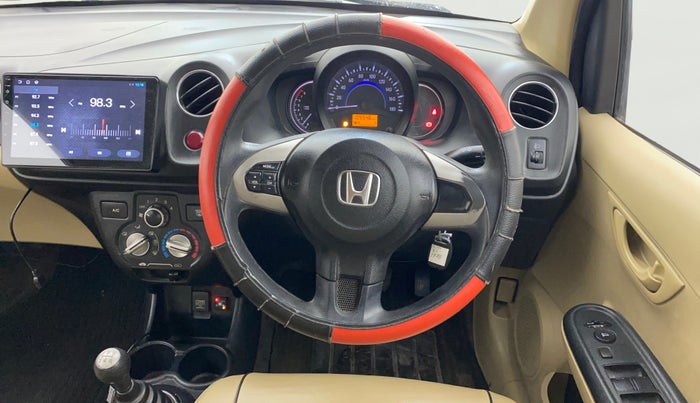 2016 Honda Brio S MT, CNG, Manual, 1,05,546 km, Steering Wheel Close Up