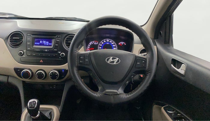 2016 Hyundai Grand i10 SPORTZ 1.2 KAPPA VTVT, Petrol, Manual, 78,709 km, Steering Wheel Close Up