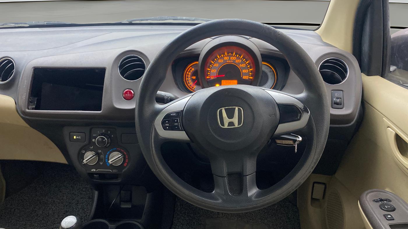 2013 Honda Brio S MT, Petrol, Manual, 75,642 km, Steering Wheel Close Up