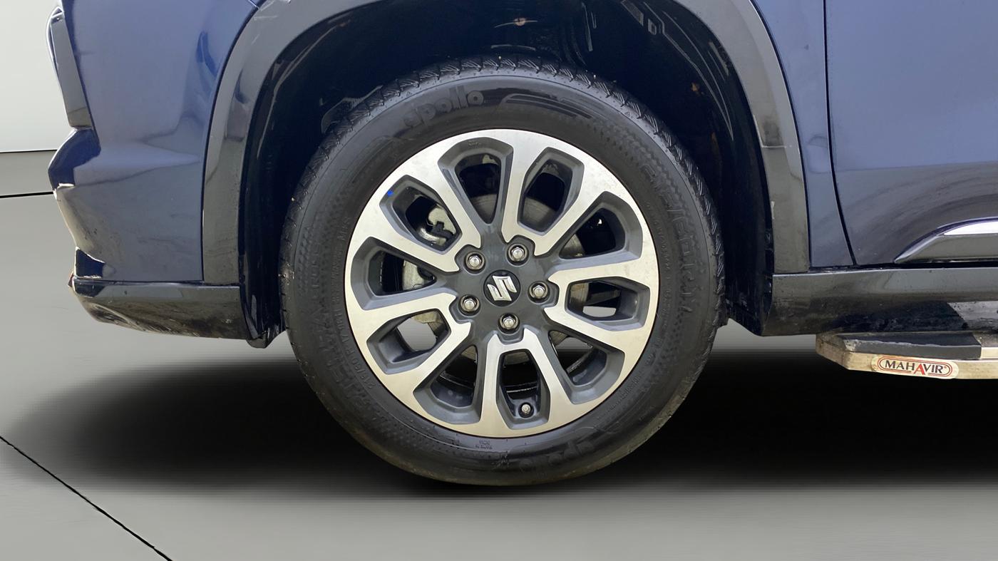 2024 Maruti Grand Vitara ALPHA PLUS HYBRID ECVT, Hybrid, Automatic, 9,618 km, Left Front Wheel