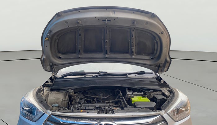 2017 Hyundai Creta SX PLUS 1.6 PETROL, Petrol, Manual, 1,29,390 km, Open Bonet