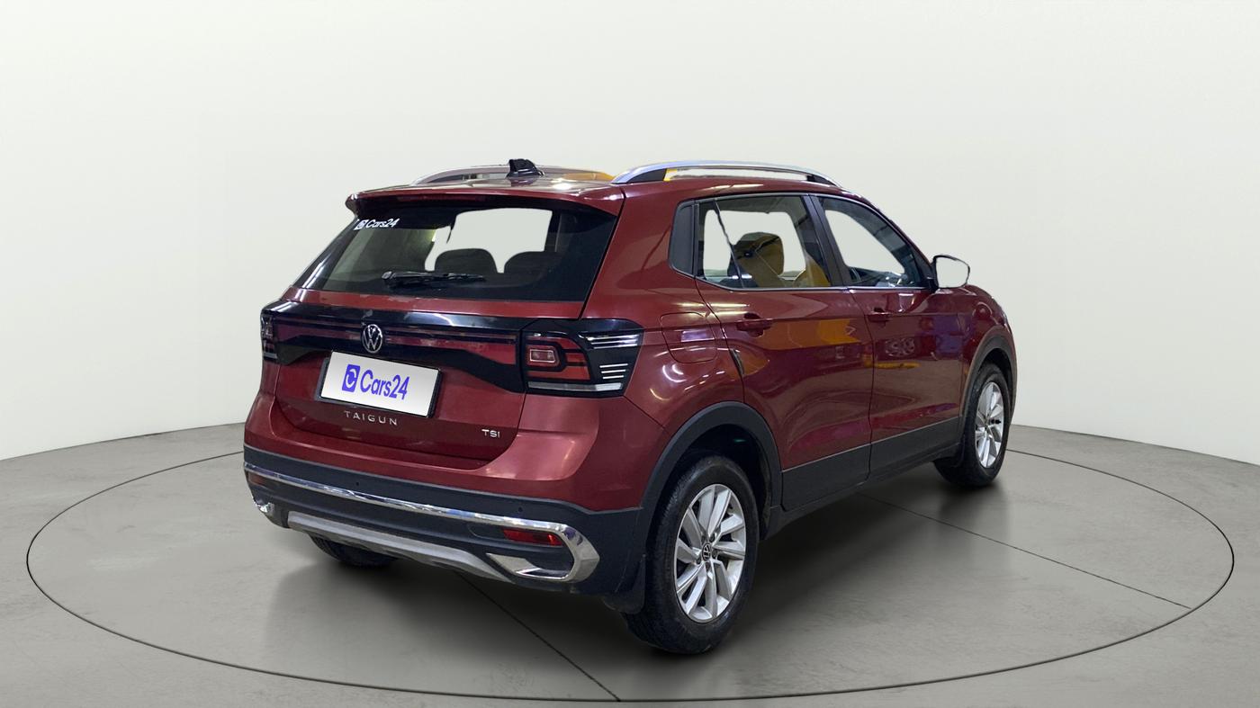 2022 Volkswagen TAIGUN HIGHLINE 1.0 TSI MT, Petrol, Manual, 22,818 km, Right Back Diagonal