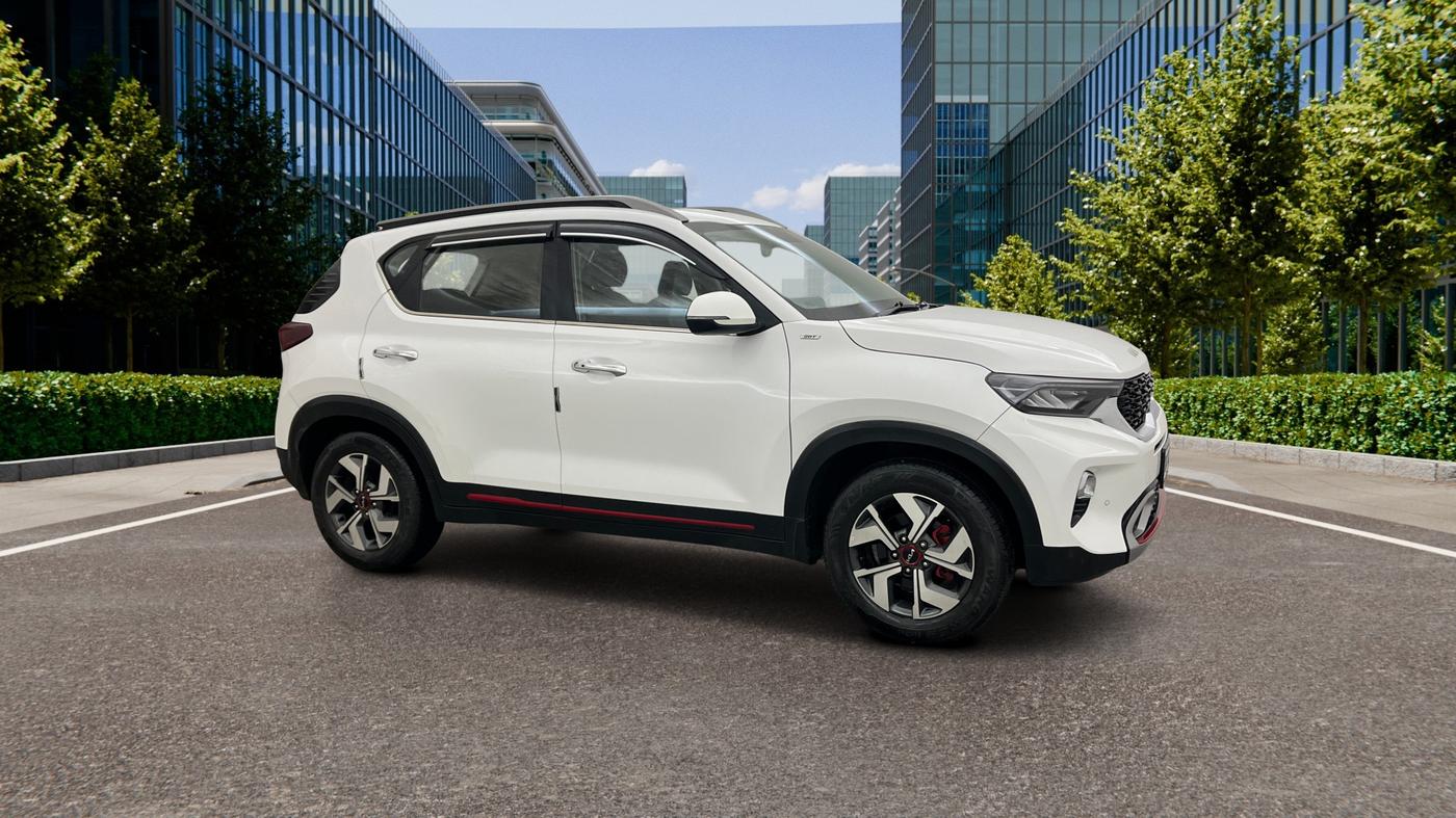2021 KIA SONET GTX PLUS 1.0 IMT, Petrol, Manual, 27,495 km, Right Front Diagonal