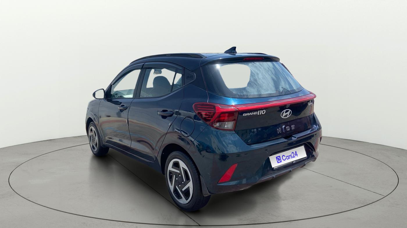 2024 Hyundai GRAND I10 NIOS SPORTZ AMT 1.2 KAPPA VTVT, Petrol, Automatic, 10,776 km, Left Back Diagonal