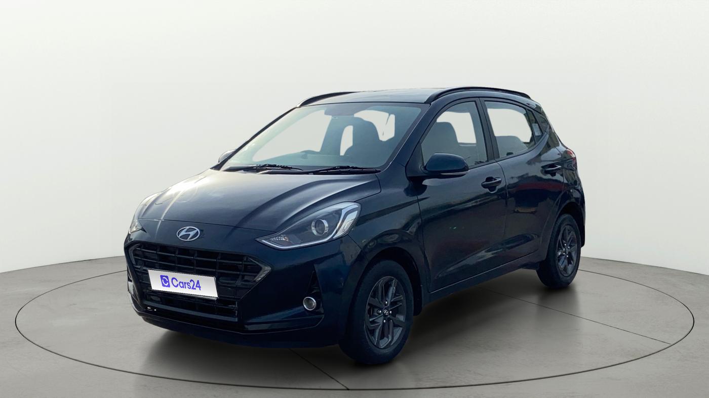 2021 Hyundai GRAND I10 NIOS SPORTZ AMT 1.2 KAPPA VTVT, Petrol, Automatic, 30,486 km, Left Front Diagonal