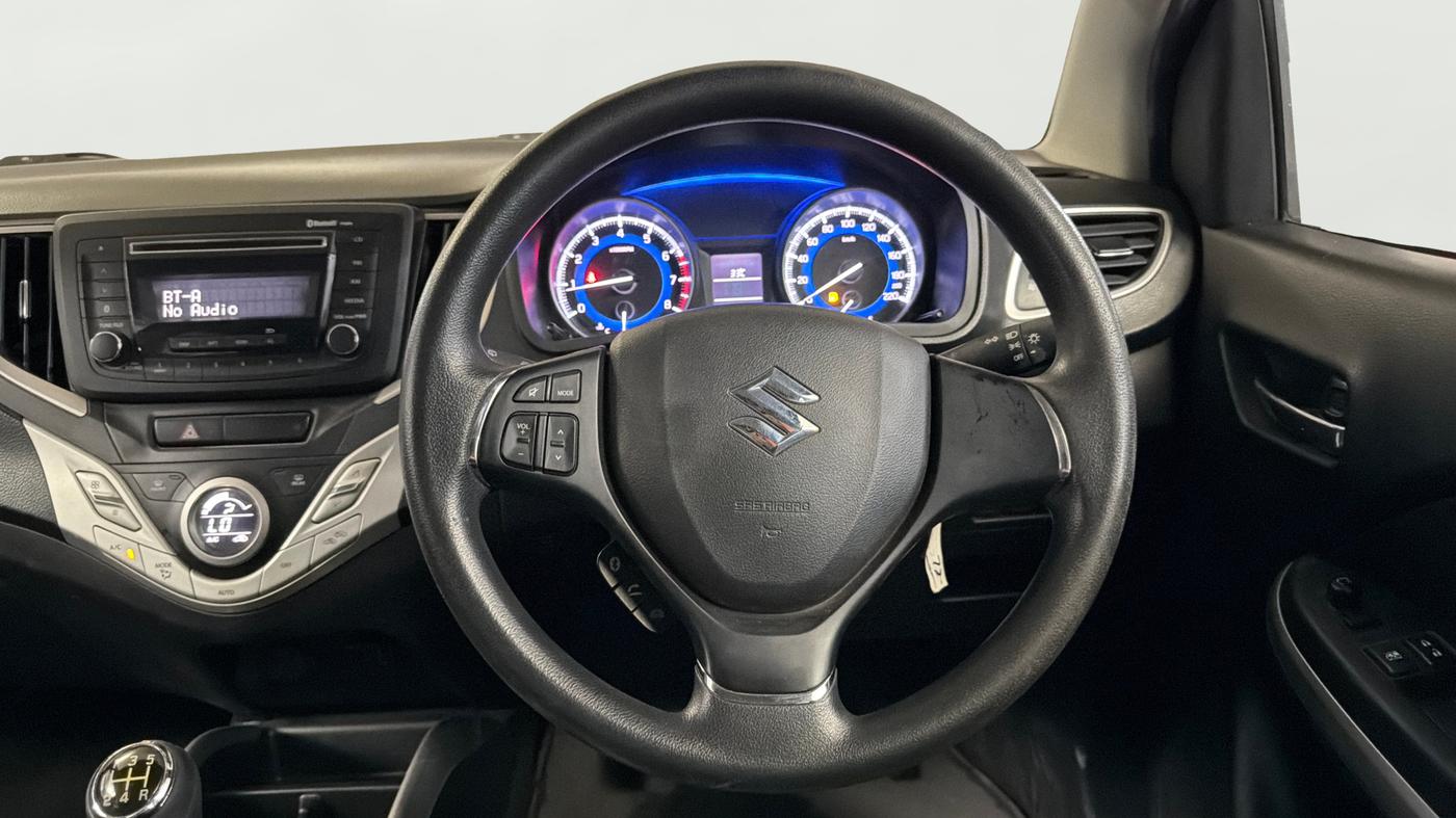 2017 Maruti Baleno DELTA PETROL 1.2, Petrol, Manual, 65,920 km, Steering Wheel Close Up