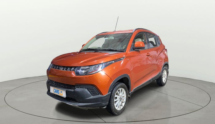 2017 Mahindra Kuv100 K6 6 STR, Petrol, Manual, 27,723 km, Left Front Diagonal