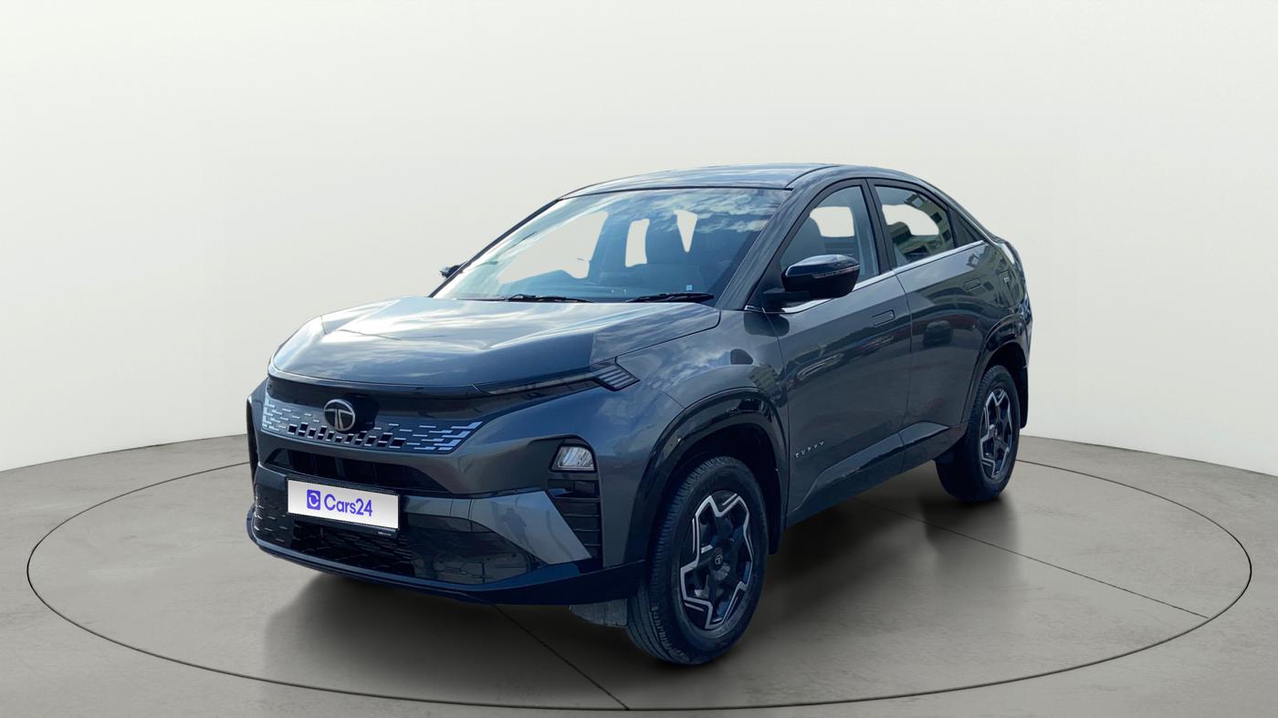 2025 Tata Curvv Pure Plus 1.2 Petrol 7DCA, Petrol, Automatic, 12,511 km, Left Front Diagonal