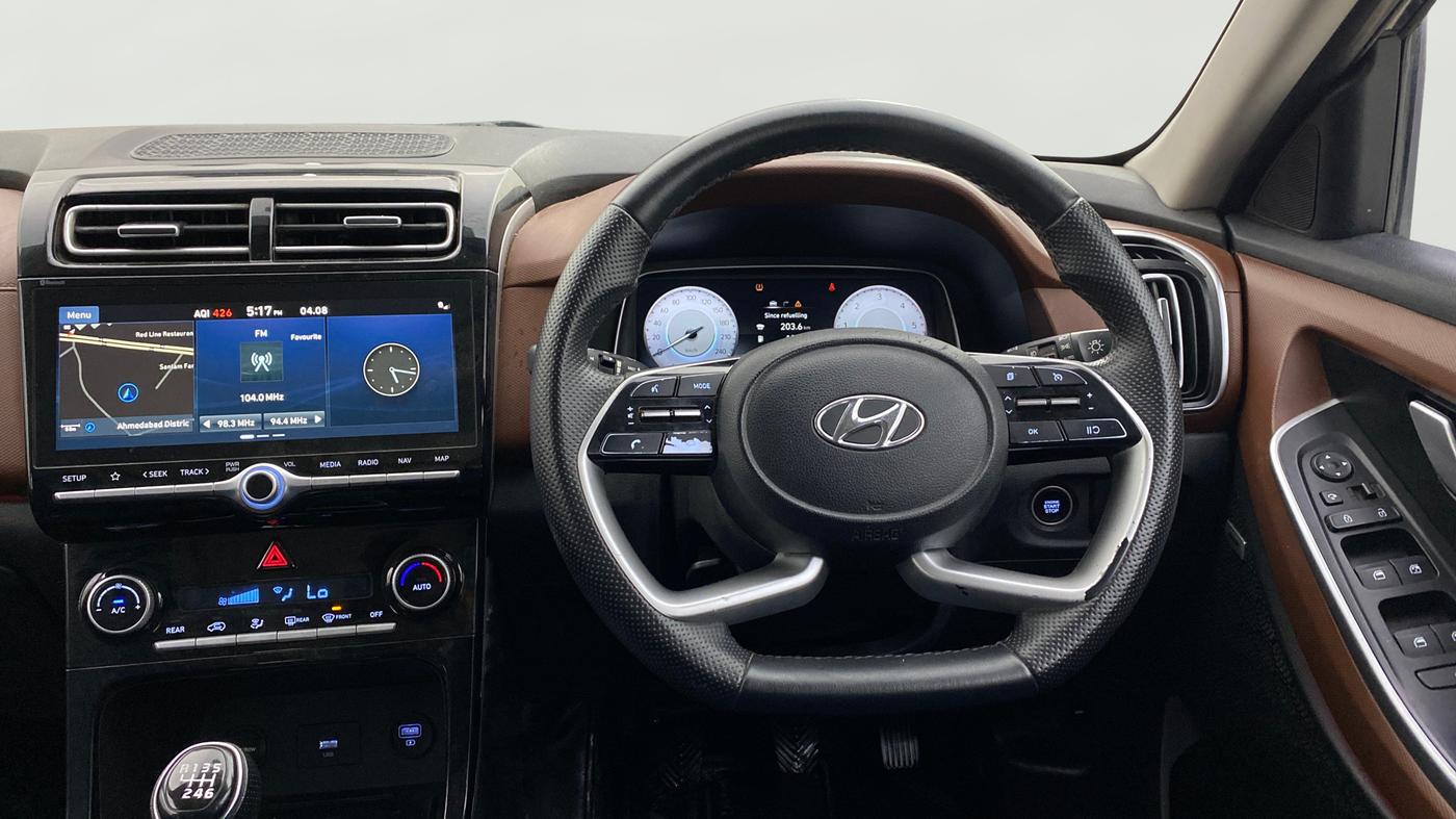 2022 Hyundai ALCAZAR PLATINUM 1.5 MT 7STR, Diesel, Manual, 98,664 km, Steering Wheel Close Up