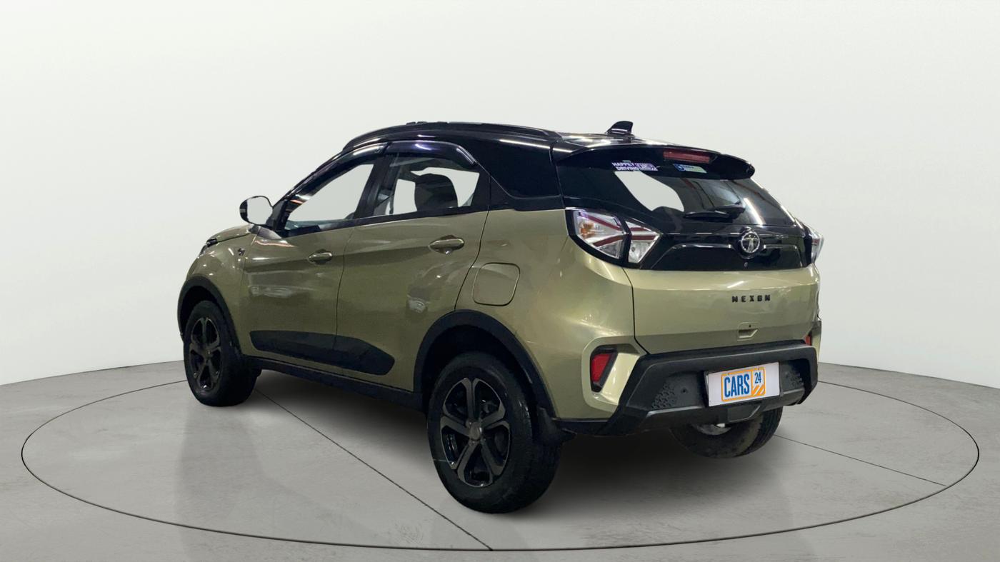 2022 Tata NEXON XZ PLUS (PREMIUM) KAZIRANGA DIESEL, Diesel, Manual, 57,219 km, Left Back Diagonal