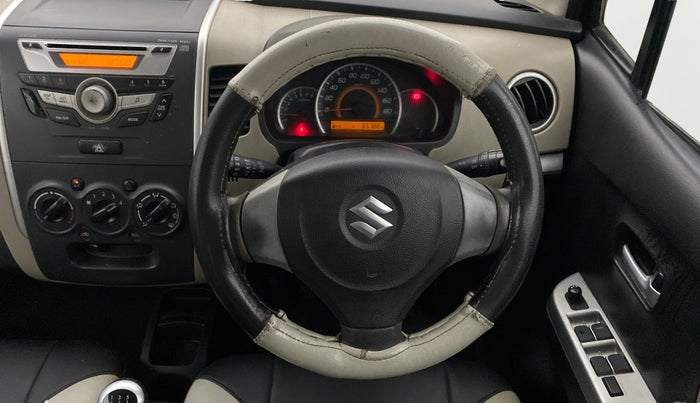 2013 Maruti Wagon R 1.0 VXI, Petrol, Manual, 65,788 km, Steering Wheel Close Up