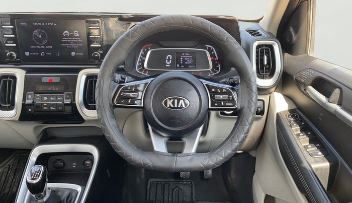 2021 KIA SONET HTX 1.0 IMT, Petrol, Manual, 52,216 km, Steering Wheel Close Up