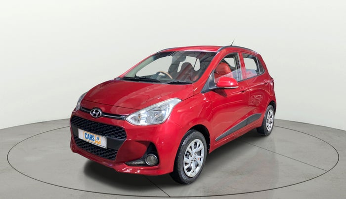 2017 Hyundai Grand i10 SPORTZ (O) 1.2 KAPPA VTVT, Petrol, Manual, 48,133 km, Left Front Diagonal