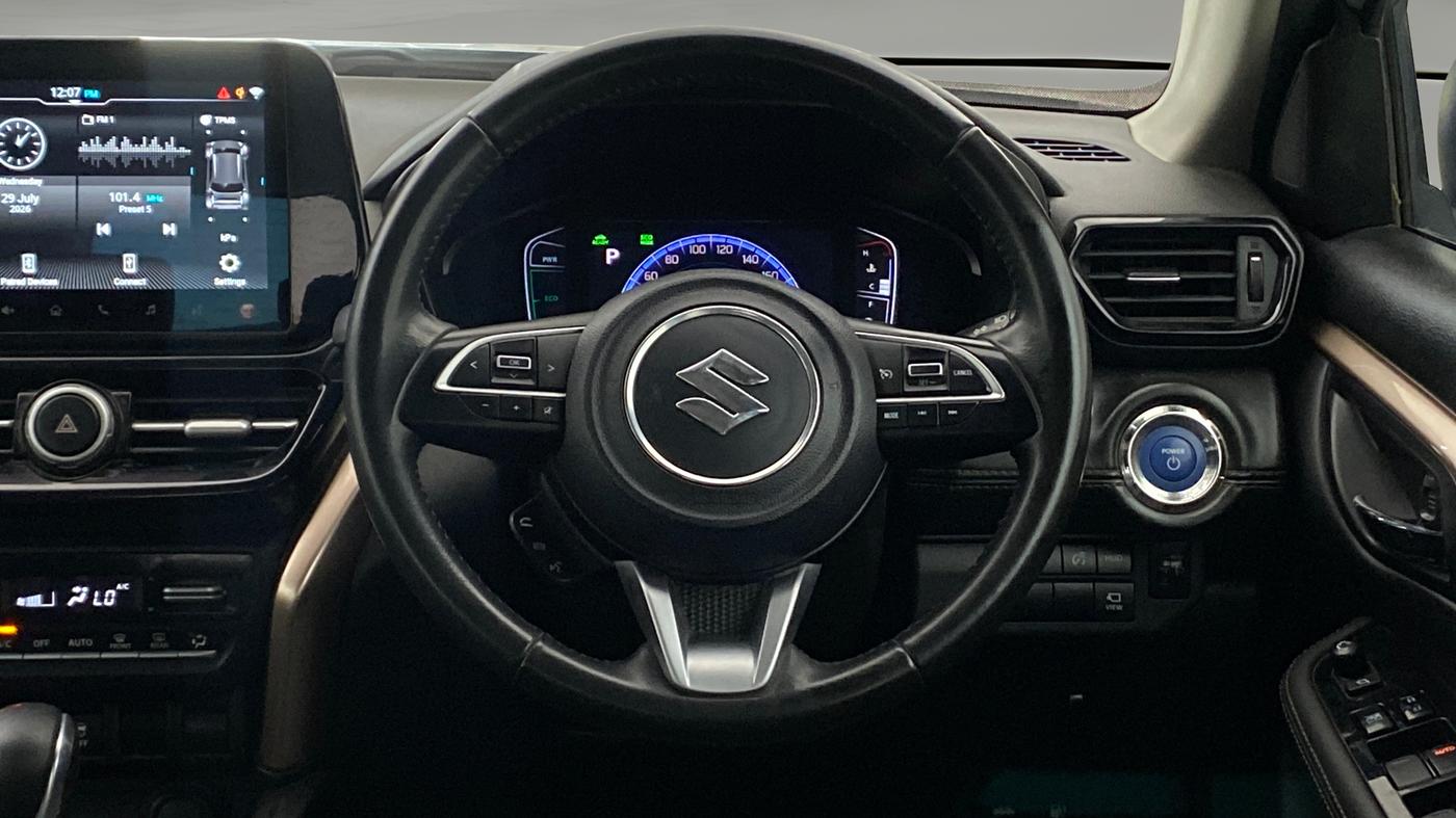 2023 Maruti Grand Vitara ALPHA PLUS HYBRID ECVT, Hybrid, Automatic, 43,096 km, Steering Wheel Close Up