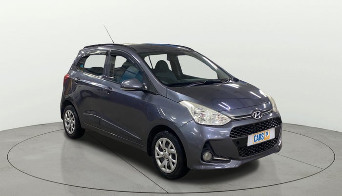 2017 Hyundai Grand i10 SPORTZ (O) 1.2 KAPPA VTVT, Petrol, Manual, 81,604 km, Right Front Diagonal