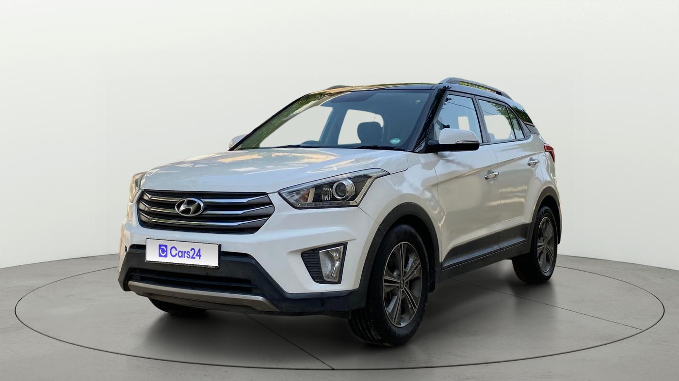 2016 Hyundai Creta SX PLUS  ANNIVERSARY EDITION 1.6 PETROL, Petrol, Manual, 1,05,639 km, Left Front Diagonal