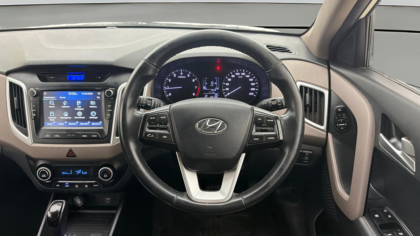 2019 Hyundai Creta SX AT 1.6 PETROL, Petrol, Automatic, 58,139 km, Steering Wheel Close Up