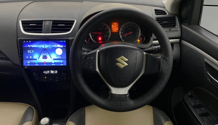 2013 Maruti Swift ZXI, Petrol, Manual, 1,30,139 km, Steering Wheel Close Up