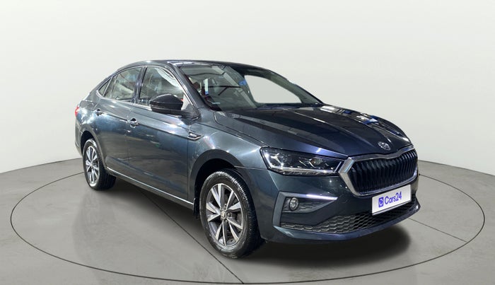 2024 Skoda SLAVIA STYLE 1.0L TSI AT, Petrol, Automatic, 16,234 km, Right Front Diagonal