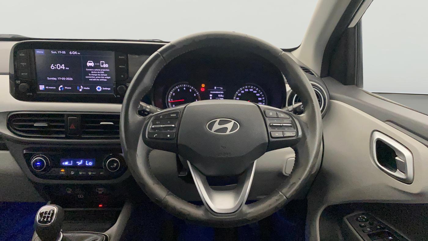 2024 Hyundai GRAND I10 NIOS ASTA 1.2 KAPPA VTVT, Petrol, Manual, 24,272 km, Steering Wheel Close Up