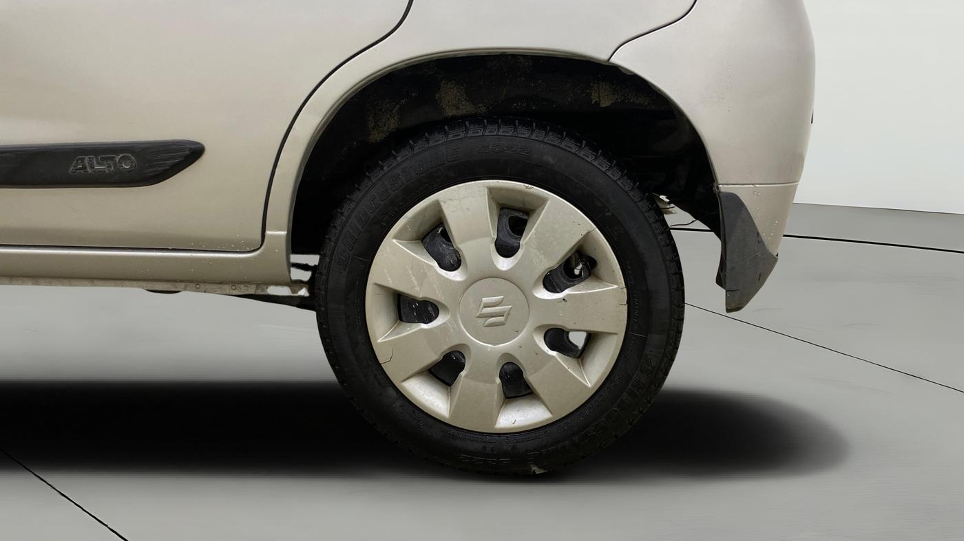 2013 Maruti Alto K10 VXI, Petrol, Manual, 7,648 km, Left Rear Wheel