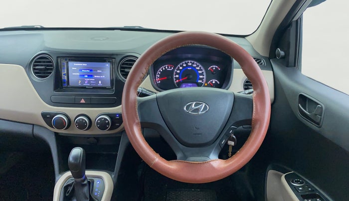 2017 Hyundai Grand i10 MAGNA AT 1.2 KAPPA VTVT, Petrol, Automatic, 27,080 km, Steering Wheel Close Up