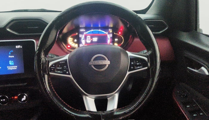 2022 Nissan MAGNITE XV RED EDITION, Petrol, Manual, 1,10,683 km, Steering Wheel Close Up
