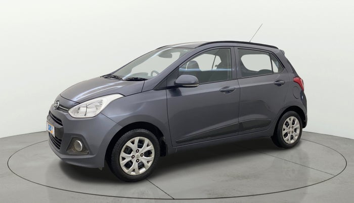 2015 Hyundai Grand i10 SPORTZ 1.2 KAPPA VTVT, Petrol, Manual, 76,808 km, Left Front Diagonal