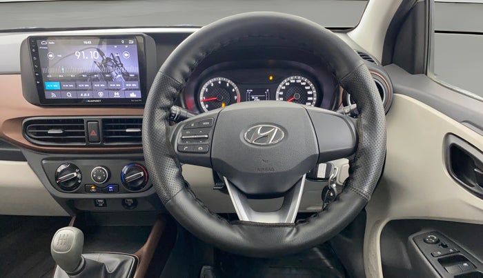 2021 Hyundai AURA S 1.2 CNG, CNG, Manual, 6,916 km, Steering Wheel Close Up