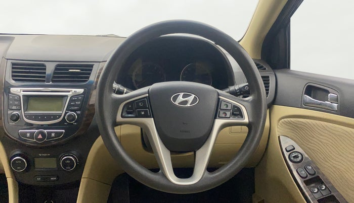 2014 Hyundai Verna FLUIDIC 1.6 VTVT SX, Petrol, Manual, 62,685 km, Steering Wheel Close Up
