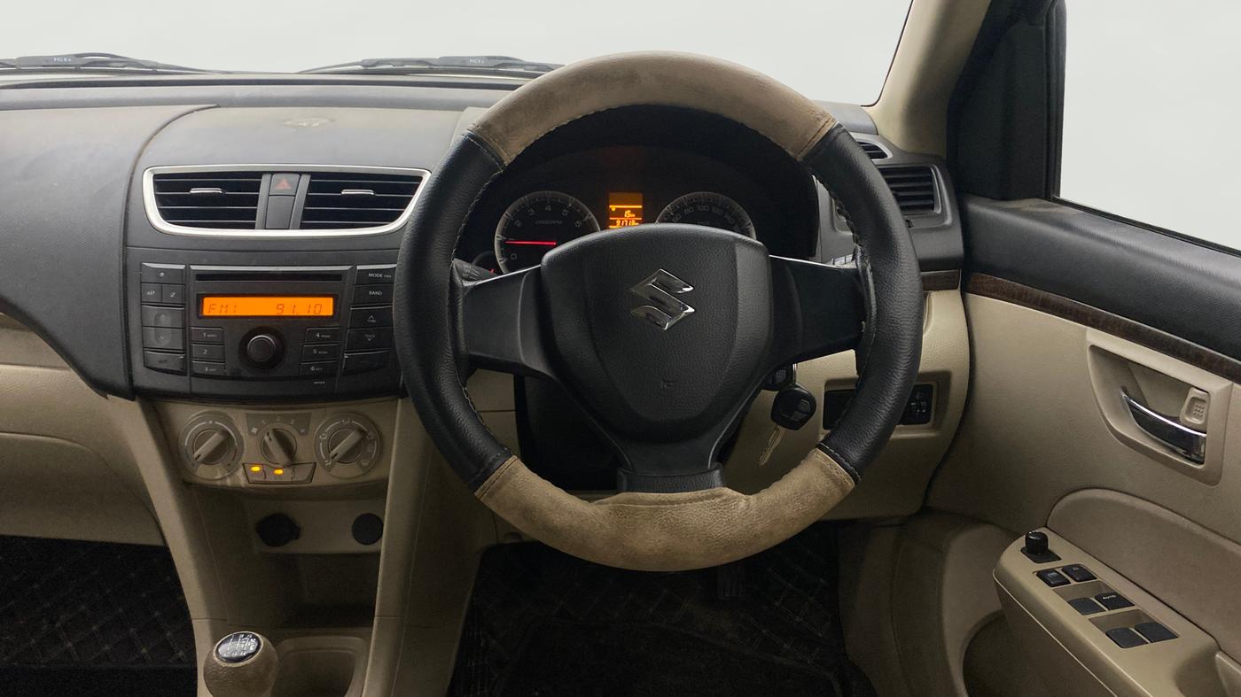 2014 Maruti Swift Dzire VXI, Petrol, Manual, 91,713 km, Steering Wheel Close Up