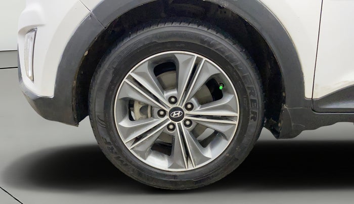 2017 Hyundai Creta SX PLUS AT 1.6 PETROL, Petrol, Automatic, 62,301 km, Left Front Wheel