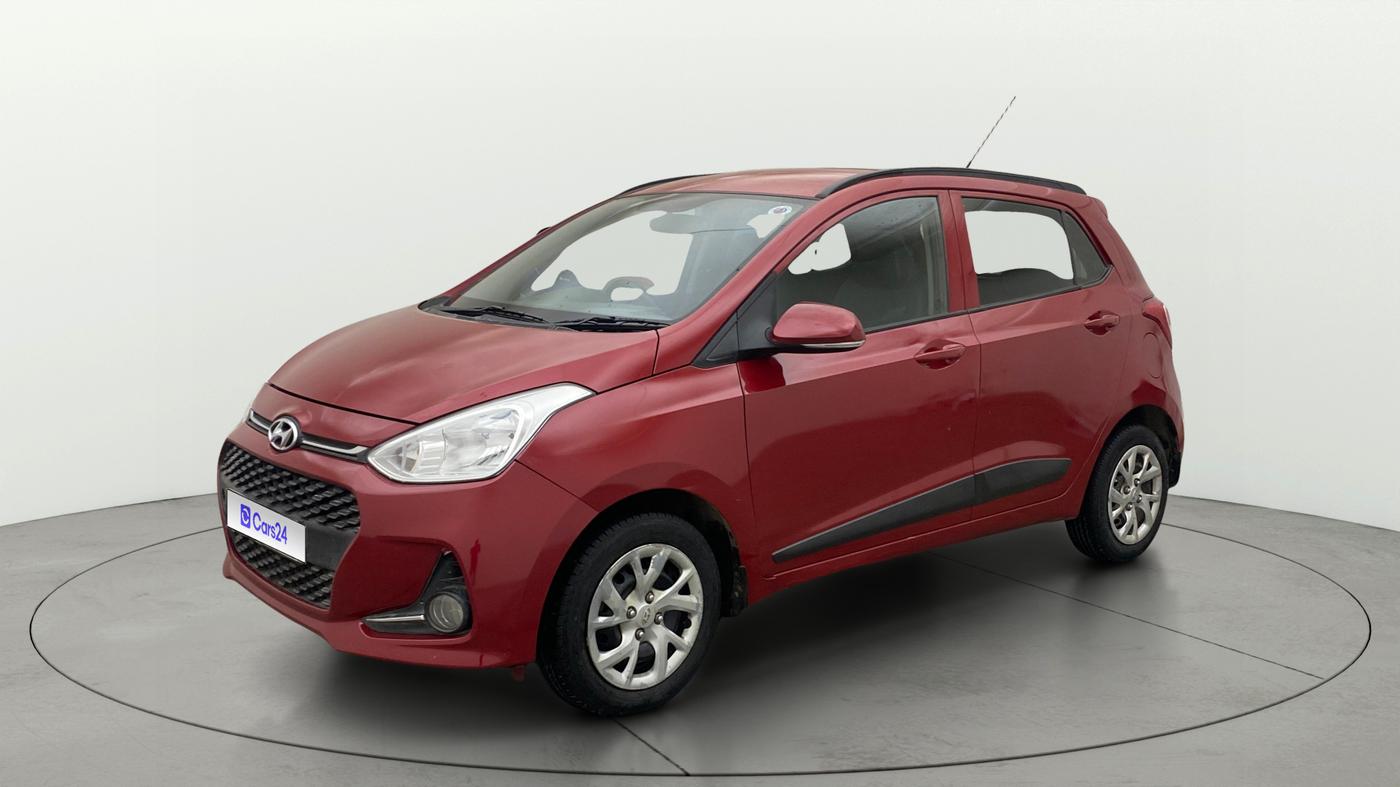 2018 Hyundai Grand i10 SPORTZ 1.2 KAPPA VTVT, Petrol, Manual, 1,34,608 km, Left Front Diagonal