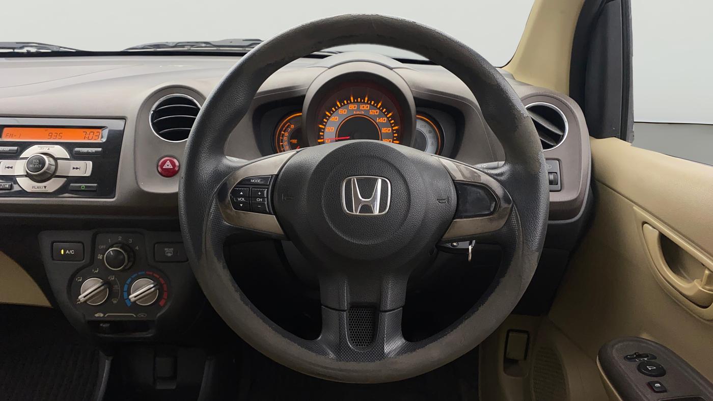 2013 Honda Brio S MT, Petrol, Manual, 35,091 km, Steering Wheel Close Up
