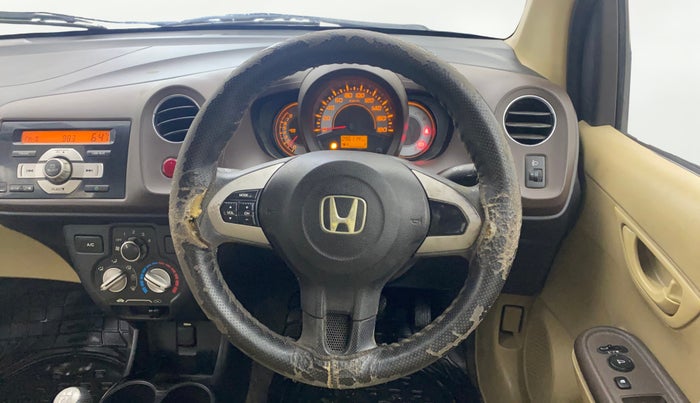 2013 Honda Brio S MT, Petrol, Manual, 96,095 km, Steering Wheel Close Up