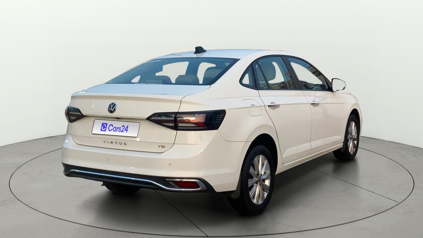 2022 Volkswagen VIRTUS HIGHLINE TSI 1.0 MT, Petrol, Manual, 79,865 km, Right Back Diagonal