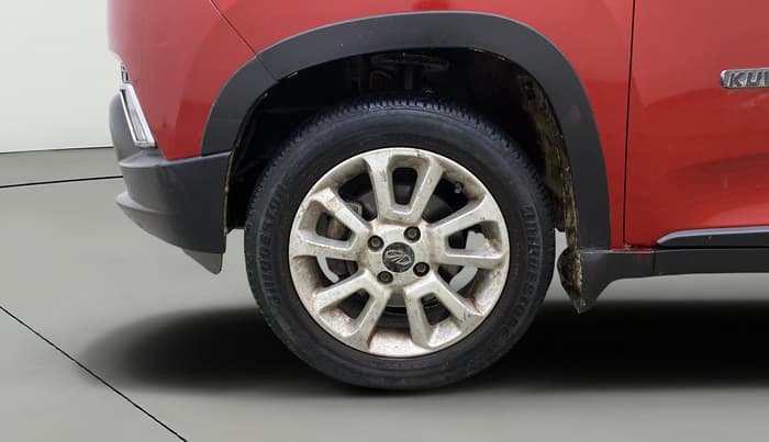 2017 Mahindra Kuv100 K8 6 STR DUAL TONE, Petrol, Manual, 29,019 km, Left Front Wheel