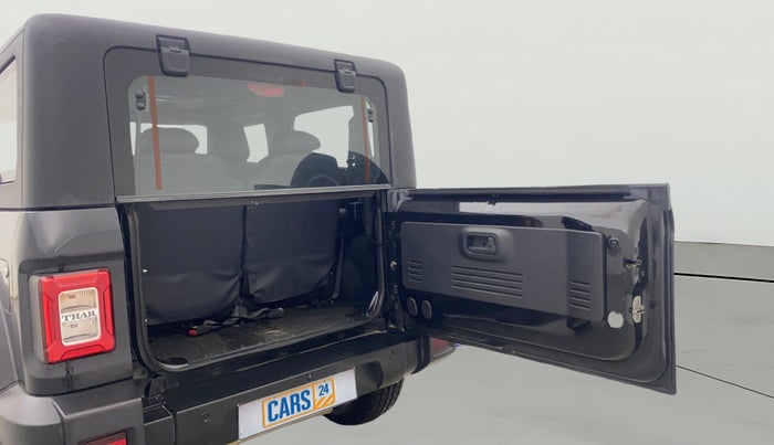 2023 Mahindra Thar LX PETROL HT 4WD AT, Petrol, Automatic, 7,618 km, Boot Door Open